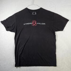 Xtreme Valor Firefighter Tee Black I Chose This Life Graphic‎ Shirt L